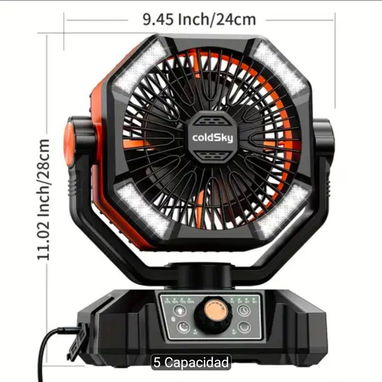 Ventilador recargable 20000 mAh - 3/3