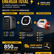 Combo energetico super práctico Ecoflow +ventilador+Lámpara - Img 55424572