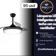LÁMPARA LED CON VENTILADOR DE TECHO - Img 56078972