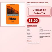 JUEGO DE BROCAS PARA METAL DE 13 PCS . - Img 57881802