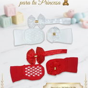 Juego de medias y cinta para bebés - Img 56431773
