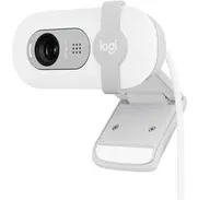 🎁 WebCam Logitech Brio 100 White ✅ 2MP, 1080p, 58°, FHD, tapa de privacidad, 1.5m, 30fps, 75g, Micrófono - Img 50234818