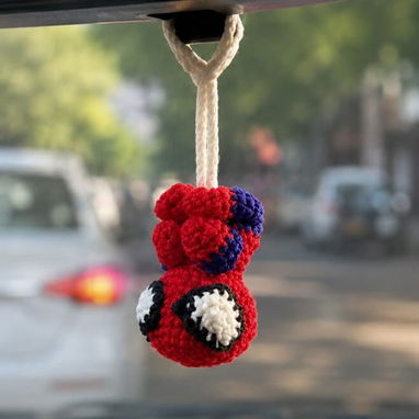 Colgante Spiderman amigurumi (crochet). - Img 123367536