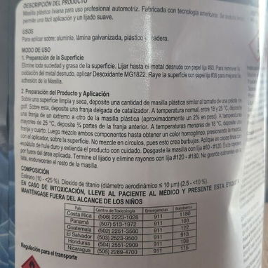 Masilla de relleno automotriz de grado profesional 3L en 25usd Tel. 53714462 - 3/4