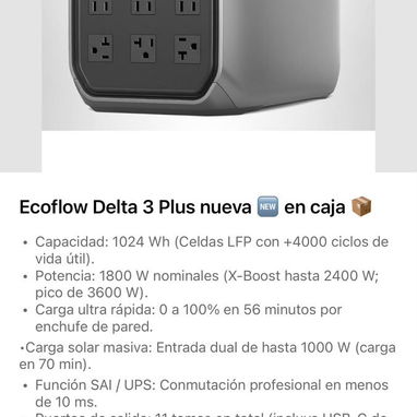 🔋 Adquiere un EcoFlow  que respalde la ⚡Energia q tu necesitas 🚨 - 3/5