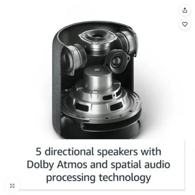 (X)  Bocina Echo Studio – Alexa Altavoz inteligente con Dolby Atmos  $238.00 - 3/4
