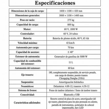 Triciclo eléctrico con extensor de rango - 2/5