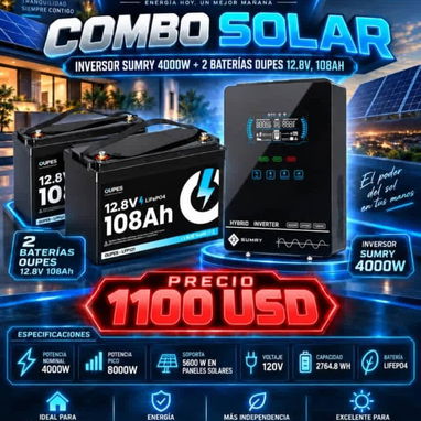 Combos solares de diferentes capacidades y precios P0649-AV004 - 5/10