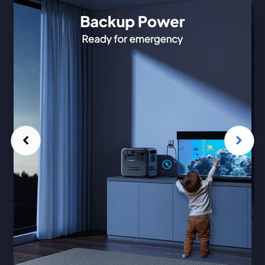 BLUETTI AC180 Nueva 1152Wh 1800W – Estación de Energía Portátil LiFePO₄ con Carga Rápida, UPS y App - 3/3