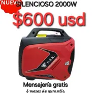 ‼️Generador Inverter USK (planta eléctrica) a gasolina 2000W‼️SILENCIOSA‼️FACTURA, GARANTIA Y MENSAJERIA GRATIS. - Img 49278079