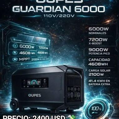 BATERIA EXTRA G5 DE 4600Wh COMPATIBLE CON LA OUPES GUARDIAN 6000 - 2/2