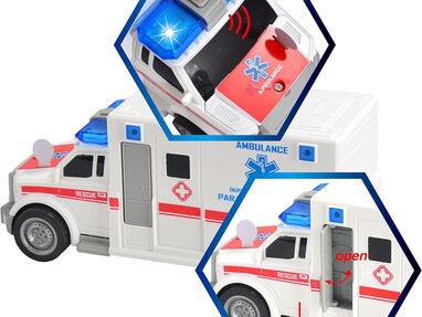 ✅ Combo de rescate: Helicóptero, Camión de bomberos y Ambulancia + 10 figuras ✅ Juguete de niño - Img 63429265