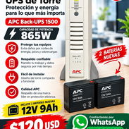 *️⃣‼️✨ ** APC Back-UPS Pro 1500 1500VA/865W + 2 * NEW Bateria de Backup 12V 9A **✨‼️*️⃣ - Img 57702762