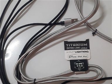 🍏 Cables de iPhone Titanium Extra Long 10 Feet - Img 64817999