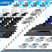 Kit de Vigilancia de 6 cam de 6MP, POE, doble Camara, PTZ, 8CH + 2TB. Nuevo en su caja! - Img 48734900