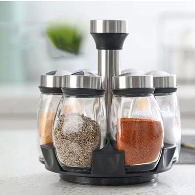 💫 Organizador de condimentos – set de 6 pomos de vidrio - Img 123003935
