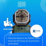 Ventilador Recargable F6 de 20000 mAh. Función de Power Bank. Luces - Img 54113922