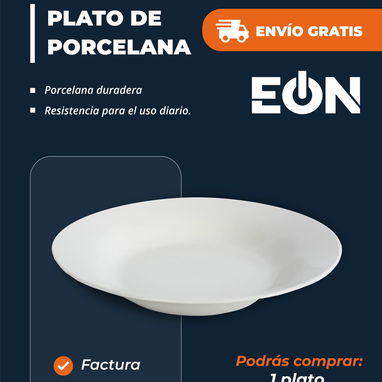 Platos de porcelana Eón envío gratis - Img 124793323