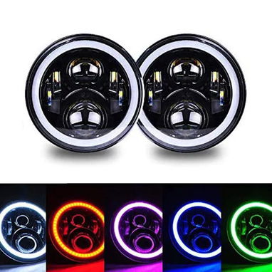 PANTALLAS LED TIPO LUPAS DE 17" CON OJOS DE ANGEL LUZ LARGA Y CORTA PARA AUTOS O MOTOS✨🔆✨. - Img 114259579