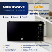 Microwave Color Negro con Puerta de Espejo 20 L - Img 57329617