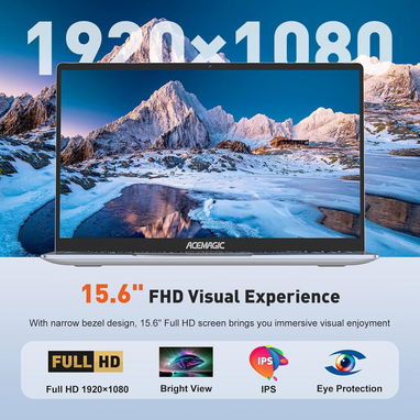 LAPTOP 🎁NUEVA🎁📦CAJA, AceMagic Pro (AX15-N97), 15.6" FHD IPS Antireflejo, Intel N97, 16GB RAM, 512GB SSD, 7Horas - Img 125480720