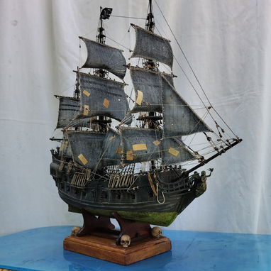 Se vende modelo a escala del famoso barco la Perla Negra de Piratas del Caribe - 8/8