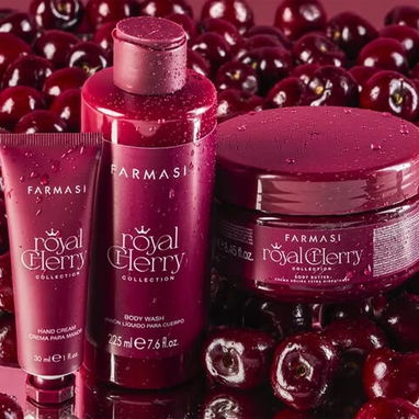 🍒 Crema Sólida Body Butter Royal Cherry Farmasi | Extra Hidratante Nutritiva Corporal 250ml - Img 121109136