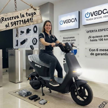 Bicimoto eléctrica VEDCA el mejor modelo de su clase autonomía de 60 a 80 km colores rojo, azul y negro en 1250usd - Img 123215520