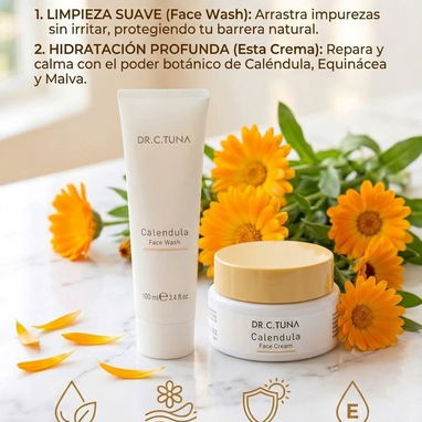 🌼 Línea de Caléndula (Todas las edades - Piel Sensible): Un abrazo calmante para pieles delicadas o con rosácea. - Img 122818260