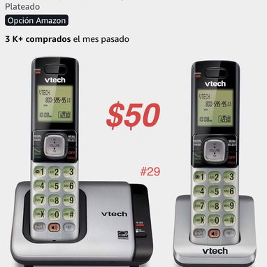 Inalambricos de 1 base hasta 5 bases desde los $35 usd. Panasonic*At&t*Vtech - Img 116574767