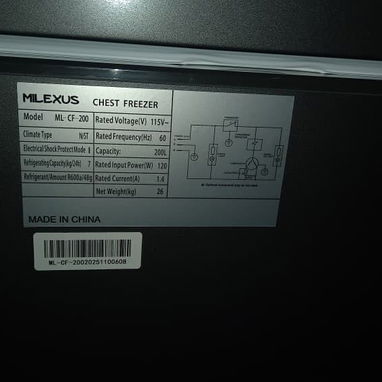 Nevera Horizontal 7 pies Milexus 200L - Img 124056056