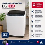 *Lavadora automática LG de 9kg* *Agua fría y agua caliente 🔥* *No es Inverter* ❌️  - Precio 290 USD  - Garantía 1 mes - Img 55661858