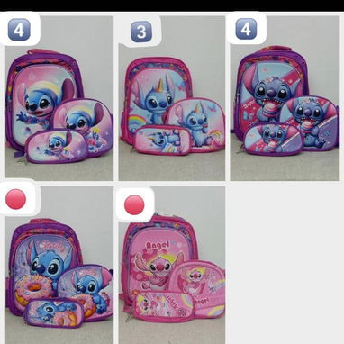 Combos de 3 piezas. Mochilas, merendero térmico y cartuchera - 5/9