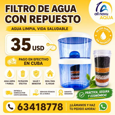 Filtros y Purificadores de Agua All Novu - Img 124108701