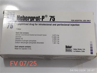 HEBERPROT P - 75, HEBERMIN ( factor de Crecimiento - Img 66229244