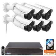 Kit de 6 cámaras ip 5mpx audio bidireccional - Img 56140292