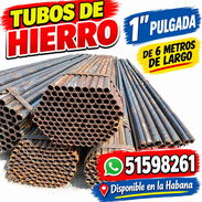Tubos de hierro de 25mm de 6 metros de largo - Img 57514849
