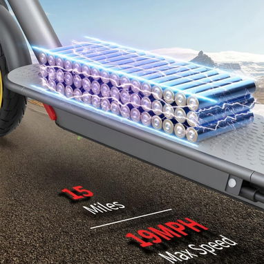 Carriola eléctrica para adultos / scooter 'Joyhis' con asiento desmontable Color: GRIS 350W Litio 36V/5.2Ah RIN 8.5' NEW - 5/6