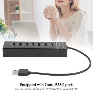 Adaptador USB 3.0 7 PUERTOS - Img 97806275