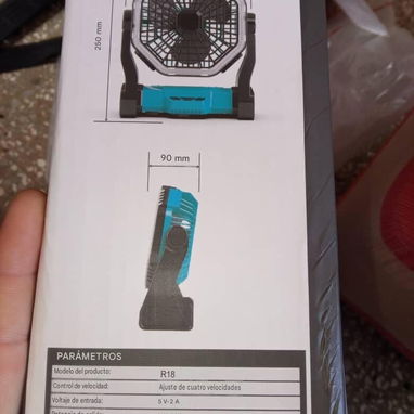 Ventilador recargable de 20000mah f18 en 40usd - 2/2