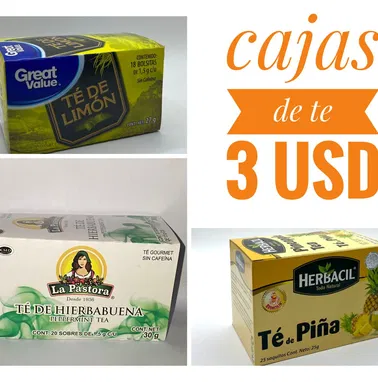 Cajas de te jengibre cúrcuma limón manzanilla canela - Img 64553610