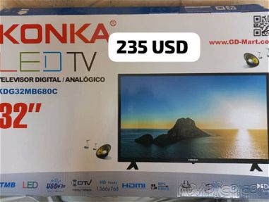 Tv televisor de 32 pulgadas Konka nuevo HD con garantía y cajita dentro. - Img main-image-45645230