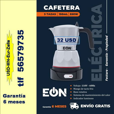 FG-CAFETERAS ELECTRICAS (Varios colores) 3-6 tazas..56579735/(USD-MN-Eur-Zelle)/Envio Gratis - Img 125556676