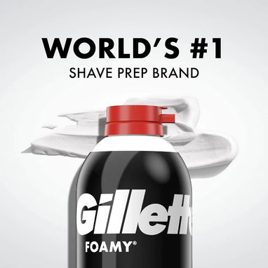CREMA DE AFEITAR GILLETTE FOAMY (11OZ) - 2/4