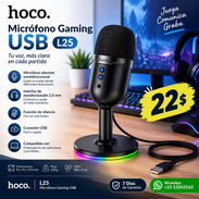 Micrófono USB de escritorio con monitorización y silencio con un clic - Img 57445452