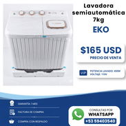 Lavadora semiautomática 7KG - EKO - Img 56928039