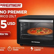 Horno eléctrico de 23 litros marca Premier negro - Img 55965636