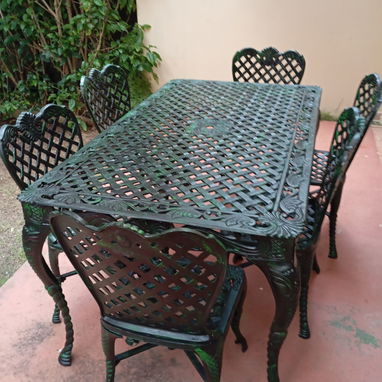 Mesa de 6 sillas para exteriores 🌞 envíos sin costo adicional en toda la Habana - Img 105792911