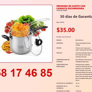 FREIDORA DE ACEITE CON CANASTA ESCURRIDORA - Img 54823199