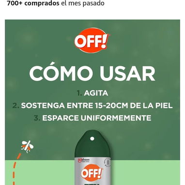 Repelente OFF spray extra duración importado - Img 119136280